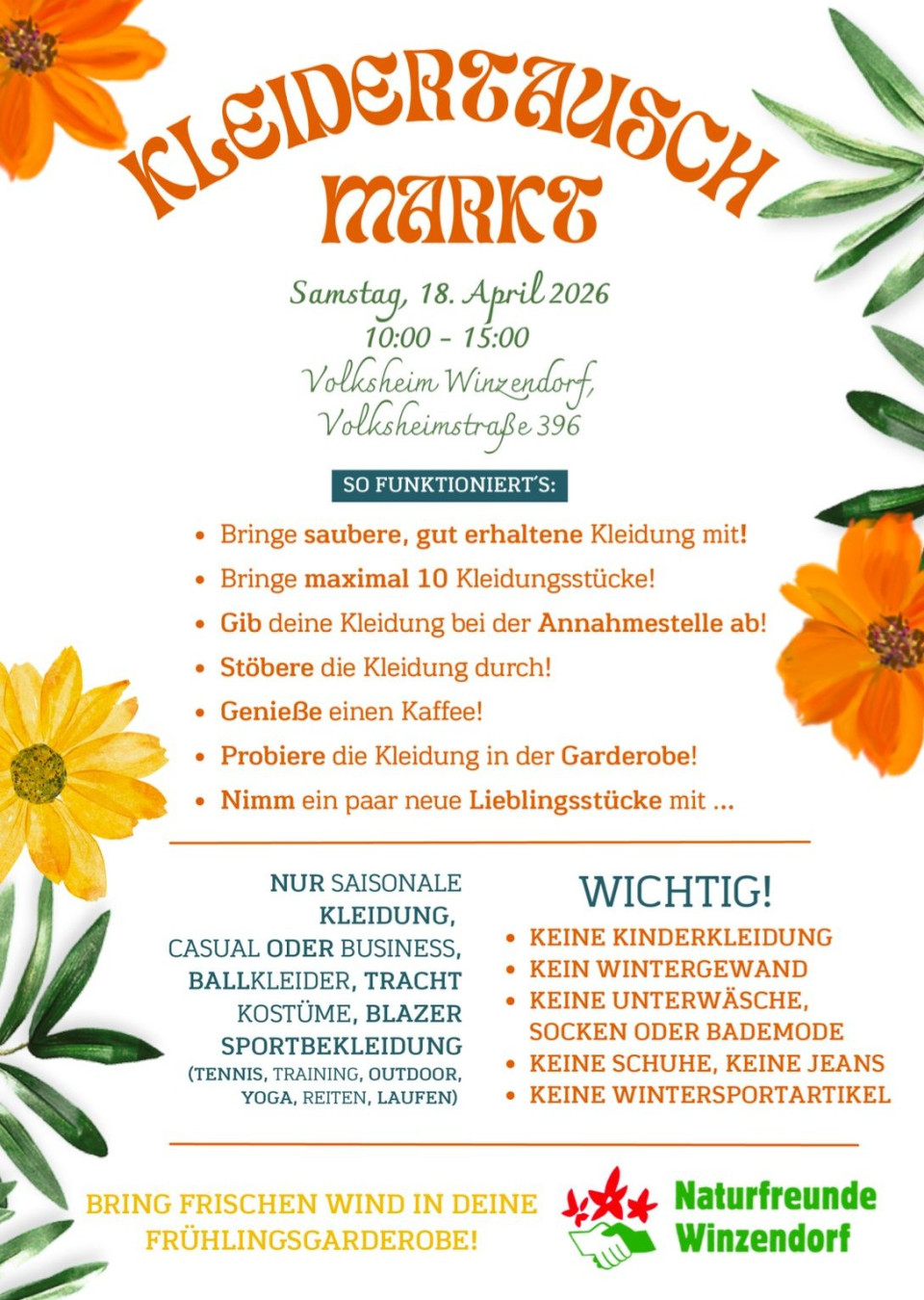 Kleidertausch im Volksheim Winzendorf